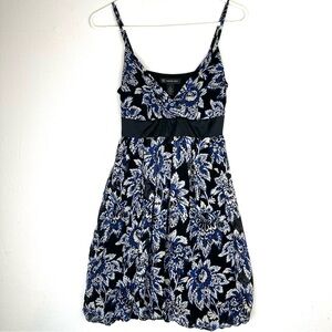 INC International Concepts Silk Floral Bubble Skirt Spaghetti Strap Tie Back
